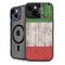 Italian Flag Dark Wood iPhone 15 Kickstand Case